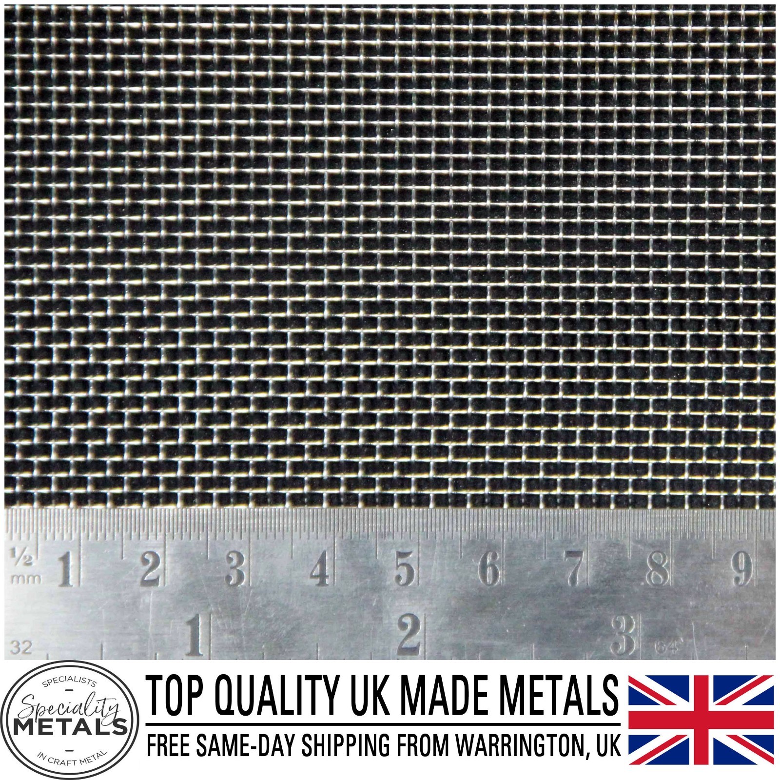 30 LPI x 0.28mm Wire = 0.57mm Hole Coarse Brass Woven Wire Mesh Pure Brass