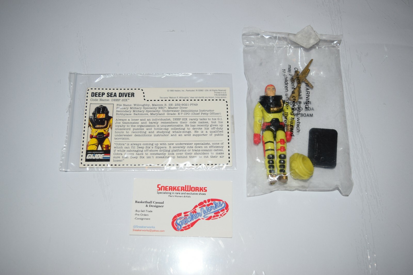 New Vintage Hasbro GI Joe Deep Six Action Figure 1993 Mail-In ARAH Complete New Vintage Hasbro GI Joe Deep Six Action Figure 1993 Mail-In ARAH Complete