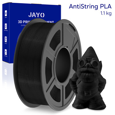 JAYO AntiString PLA Schwarz 1,1KG PLA Filament kein Fadenziehen 1,75mm 3D APLA