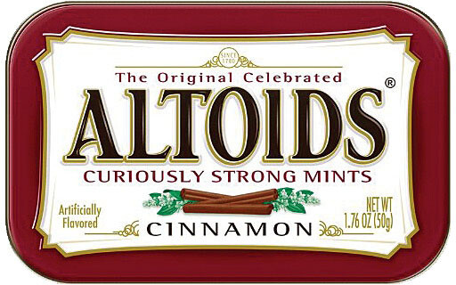 Мятные леденцы Altoids со вкусом корицы в банке объемом 1,76 унции - Освежающая закуска