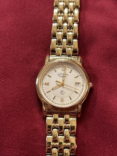 Rotary Herren Champagner Zifferblatt Goldfarben Edelstahl Armband Uhr GB0713 - Bild 2 von 5