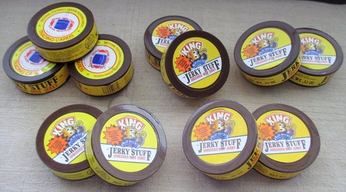 Tarjeta de fútbol americano King B Beef Jerky 1996-2000 paquetes sin abrir "cera"/contenedores tú eliges - Imagen 1 de 7