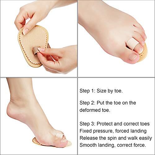 4 Pcs Toe Straightener Hammer Toes Corrector for Claw Toe Mallet Toe - Picture 6 of 7