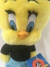 Vintage Tweety Bird Looney Tunes 1998 Cartoon Plush Hip Hop Stuffed Animal Soft