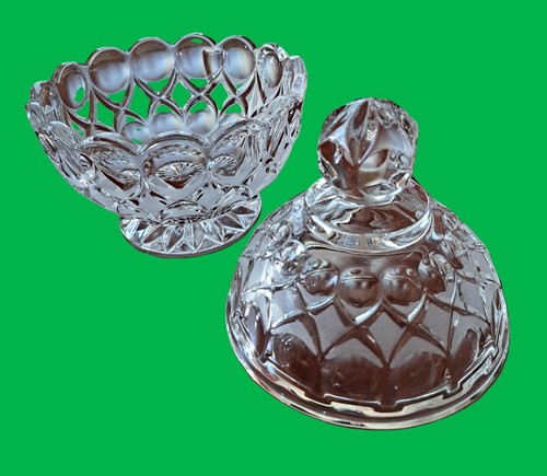 Dekorative Konfektschale aus Glas mit Deckel, unbenutzt, wie neu - Bild 2 von 5