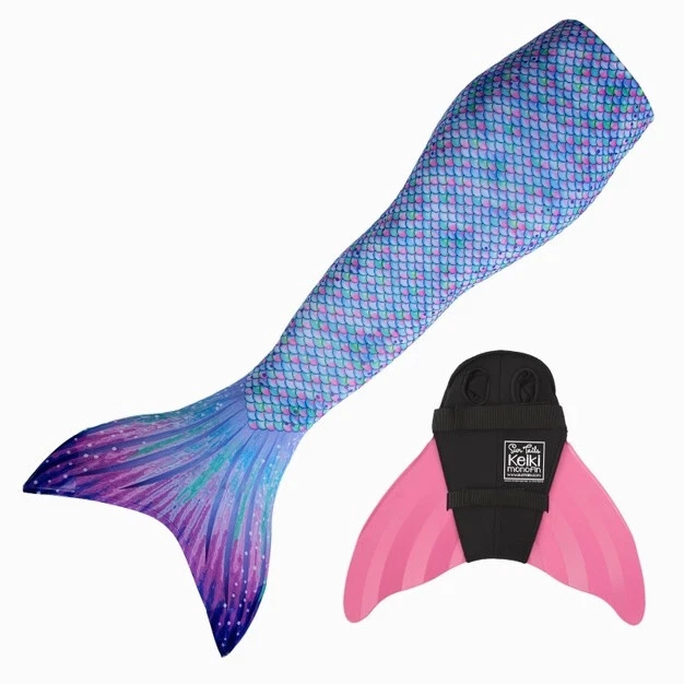 Cola de Sol Aurora Boreal Cola de Sirena + Juego de Monoaleta para Nadar - Nuevo con Etiquetas Foto 3 de 4