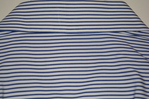 $425 MINT Ermenegildo Zegna White Bold Blue Striped Dress Shirt 17.5 38 - Picture 10 of 12