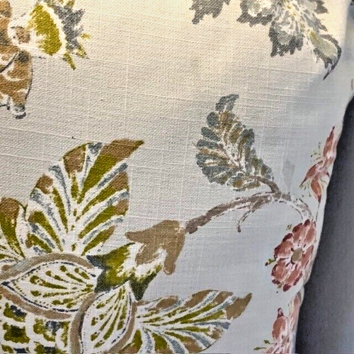 Croscill Pillow Embroidered VTG Regency Floral Cottage Western Pillows Pair Set - Picture 12 of 17