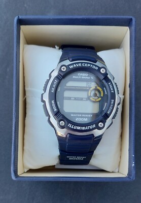 Original Casio G-Shock Wave Captor marineblau Multiband Illuminator für Herren 