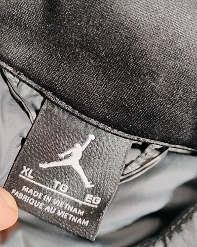 XL Nike Jordan Performance Hybrid Grey Duck Down Puffer Vest Black Mens - Picture 2 of 8