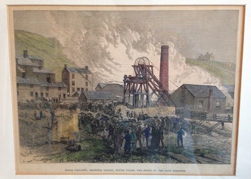 DINAS COLLIERY. Framed Water Coloured Print from Illustrated London News 1879. - Picture 5 of 9