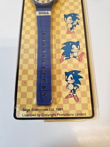 Sonic The Hedgehog Watch Sega Rare 1991 Retro Neu in OVP!*VERBLASST* - Bild 3 von 9