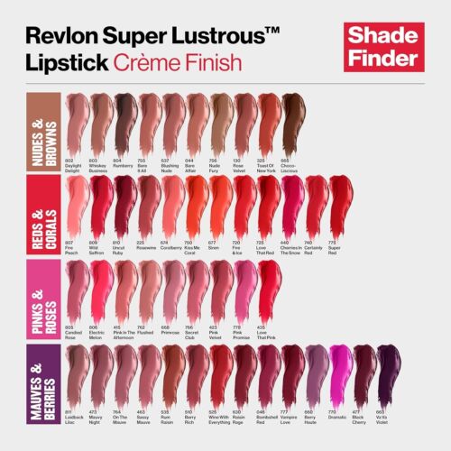 Revlon super glänzender Lippenstift Wählen Sie Ihre Farbe 0,15 Unzen Vitamin E/Avocadoöl - Bild 9 von 331