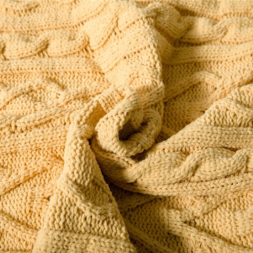 130*160cm Knitted Blanket Throw Tassel Air Conditioning Office Warm Blankets New - Picture 7 of 41