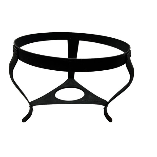 Vintage Copper Aluminum & Wrought Iron Chafing Dish Warming Stand Set No Burner - Picture 3 of 19