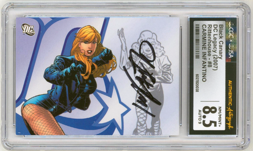 CGC JSA SS 8.5 SIGNED Carmine Infantino DC Legacy Black Canary Art Card JLA - Picture 1 of 2