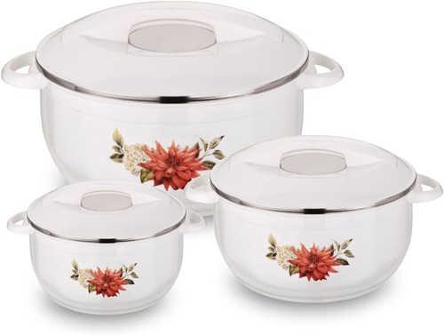 Cazuela Nova, olla caliente aislada de acero inoxidable, elegante calentador de alimentos enfriador