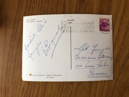 Postkarte San Severo Panorama Viale Station Reisend Subalpina WW - Bild 2 von 2