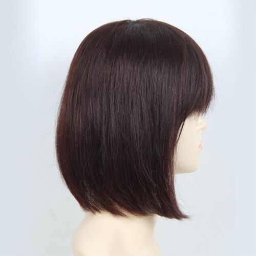 100 % Echt Remy Echthaar Topper Toupee Clip Haarteil Pony Top Perücke für Frauen - Bild 2 von 6