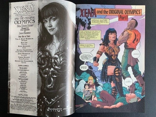 Xena Warrior P Topps Comics Original Olympics x3 Parts Illustrated Cover Variant - Picture 2 of 6