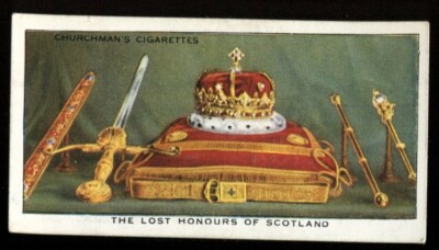 Tobacco Card, Churchman, TREASURE TROVE, 1937, Lost Honours of Scotland, #12