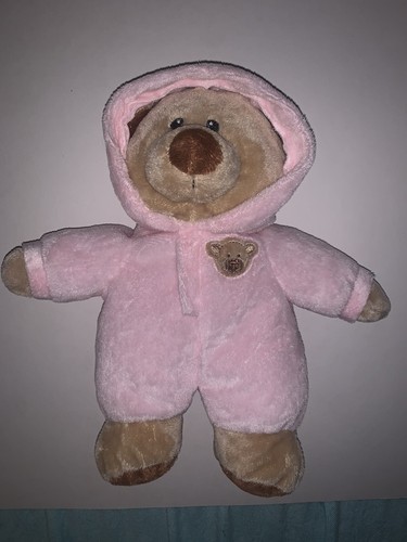 Ty Pluffies Baby Tan Brown Teddy Bear Pink plush Pajamas (4-4) - Picture 4 of 4