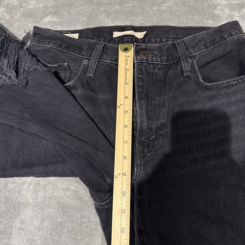 Levi's Premium Baggy Dad Jeans Damen 28 x 29 Distressed Mid Rise Schwarz Baumwolle - Bild 6 von 11