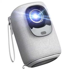 1920 X 1080 Full HD Wifi Bluetooth Mini Portable Projector with 9000-Lumens Hand