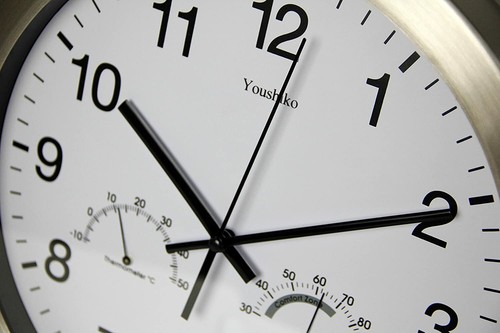 Youshiko große kräftige Quarz Metall Wanduhr 12" nicht tickend leise fegend - Bild 2 von 4