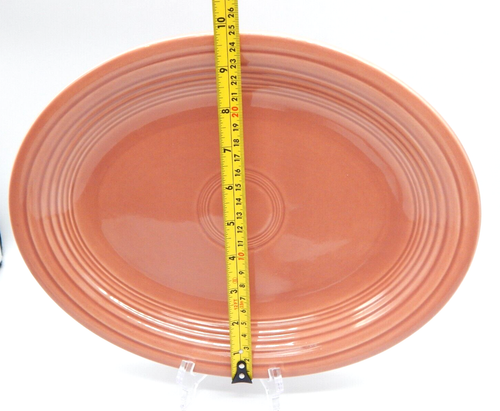 Fiesta Large Platter 13.” X 10” VTG ROSE 1951-1959 TF769 - Picture 4 of 5