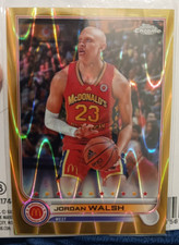 2022 Chrome McDonald's All American Gold RayWave Refractor /50 Jordan Walsh #22