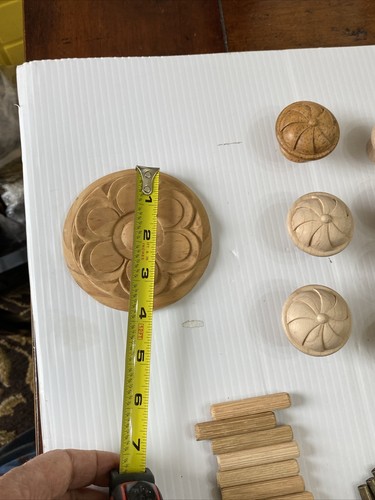 Konvolut unbehandelte Kiefernholz Knöpfe Schrank Schubladen - Bild 12 von 24