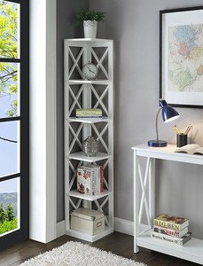 Corner Bookcase Bookshelves Open Display Storage E Shelves Books Image Is Loading Corner Bookcase Bookshelves Open Display Storage E Shelves