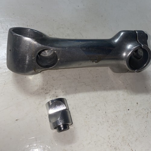 Bicycle bike stem 115mm +/-10 degrees 1 1/8th” 25.4mm Silver Alloy With Bolts - Picture 8 of 12