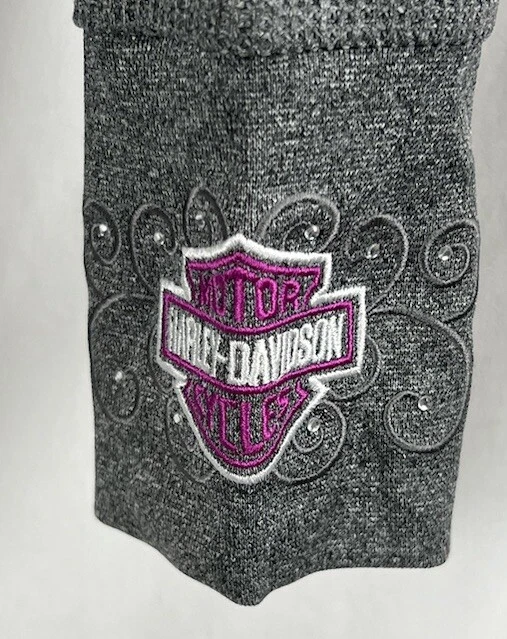 Harley Davidson мотоцикла свитер женщин большой серый мотоциклиста вышитый - Изображение 4 из 4