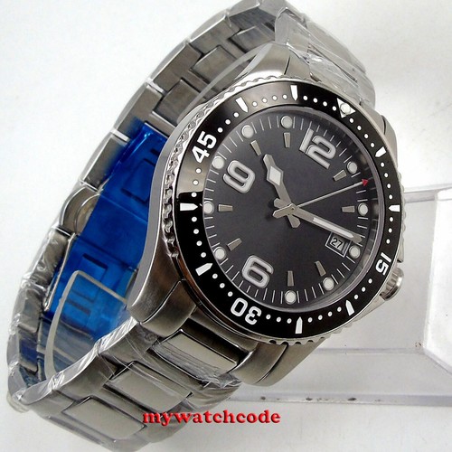 40mm bliger sterile blue black dial Sapphire Glass miyota Automatic mens Watch - Picture 3 of 10