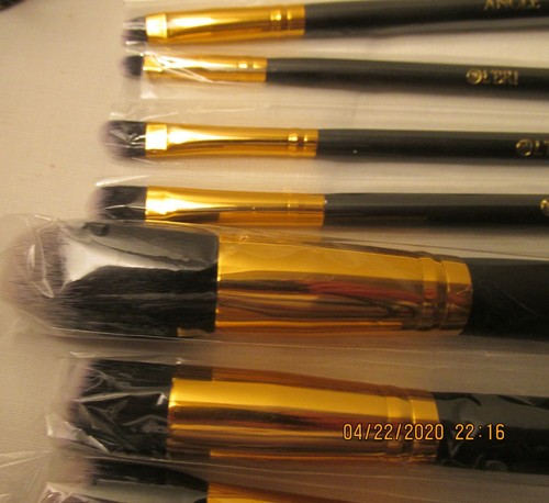 L'BRI Pure & Natural 7-piece Brush Set w/ Brush Holder Cup/Case FREE SHPG! lbri - Picture 3 of 7