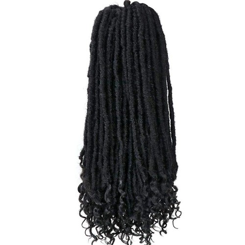 Extensiones de cabello sintético trenzas de ganchillo rizadas rizadas cabello con puntas rizadas - Imagen 2 de 21