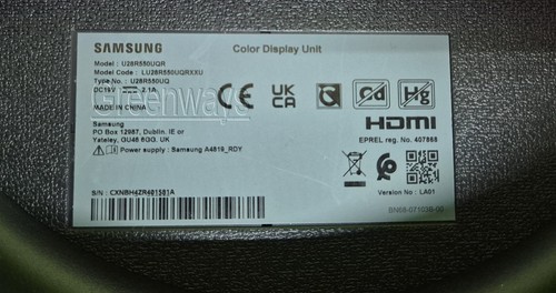 SAMSUNG LU28R550UQPXXU 4K Ultra HD 28” LED DisplayPort 2 X HDMI Monitor - Picture 2 of 11