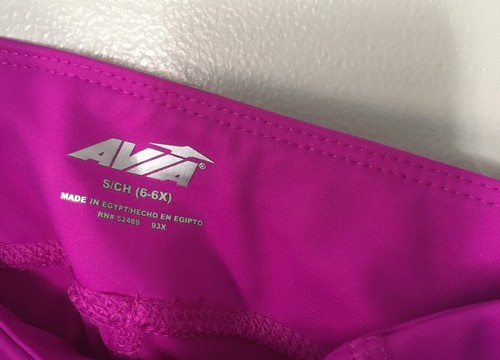 Girls Avia Magenta Pink Active Jogger Athletic Pants Size Small 6/6X Ruffle Leg  - Picture 5 of 5