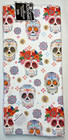 KAY DEE KITCHEN TOWELS (2) DAY OF THE DEAD SKULLS WHITE TERRY LINED 18 X 28 NWT