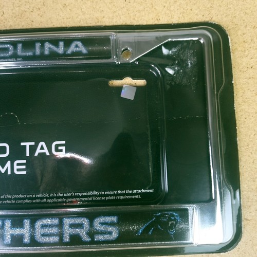 Carolina Panthers Offizieller NFL Metall Nummernschild Rahmen Neu Verzierte Buchstaben - Bild 5 von 7