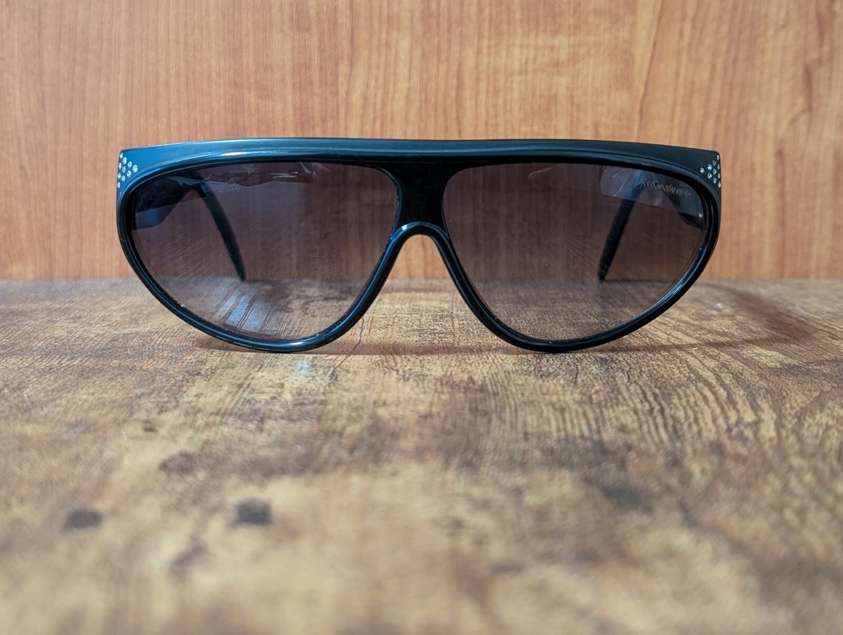VINTAGE YVES SAINT LAURENT 8761-O ACETATE SUNGLASSES MADE IN