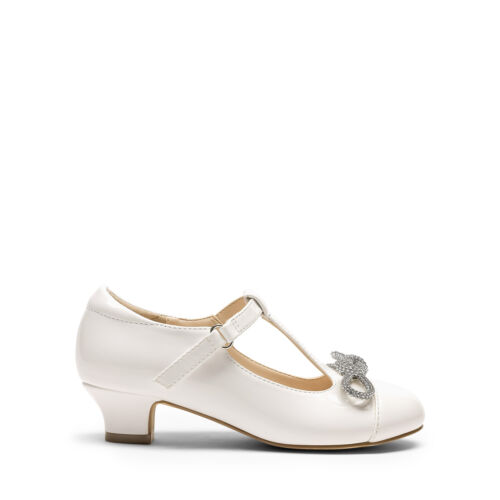 Girls T-Strap Mary Jane Pump Shoes Low Heel Round Toe Princess Pump Shoes - Picture 26 of 32