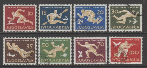 YUGOSLAVIA - 1956 Michel no. 804 - 811 used value 60€