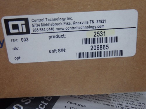 901D2531 - CONTROL TECHNOLOGY INC - 901D-2531 / Module de sortie 32 pts NEW - Picture 4 of 4