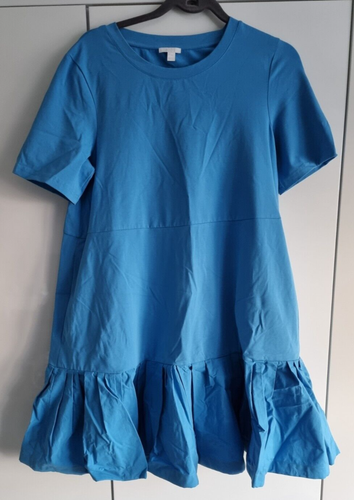 Kleid von COS - kräftiges Blau - Gr. M - A-Form - kurze Ärmel - Bild 3 von 7