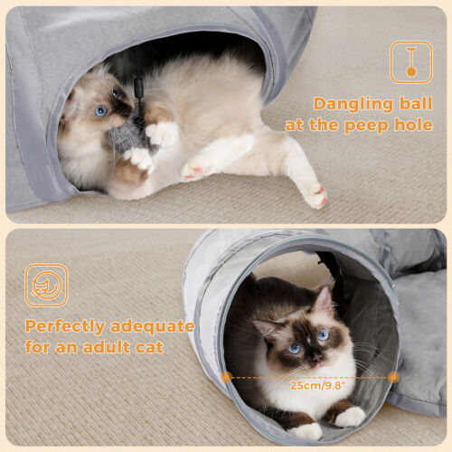 PAWZ Road Cat Tunnel Bed Kitten Rabbit Cat Play Tube Cave Foldable Exercise Toys - Picture 5 of 12