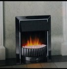 Electric Fireplace Black Nickel Effect LED Flame Remote Control Inset Heater 2kW