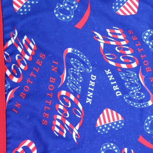 CRAZY Universe Coca Cola Coke Womens Sz M Blue Red Graphic Novelty Bra Bralett - Picture 3 of 6